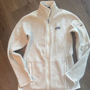 Patagonia Women's Cream Full-Zip Fleece Jacket XS